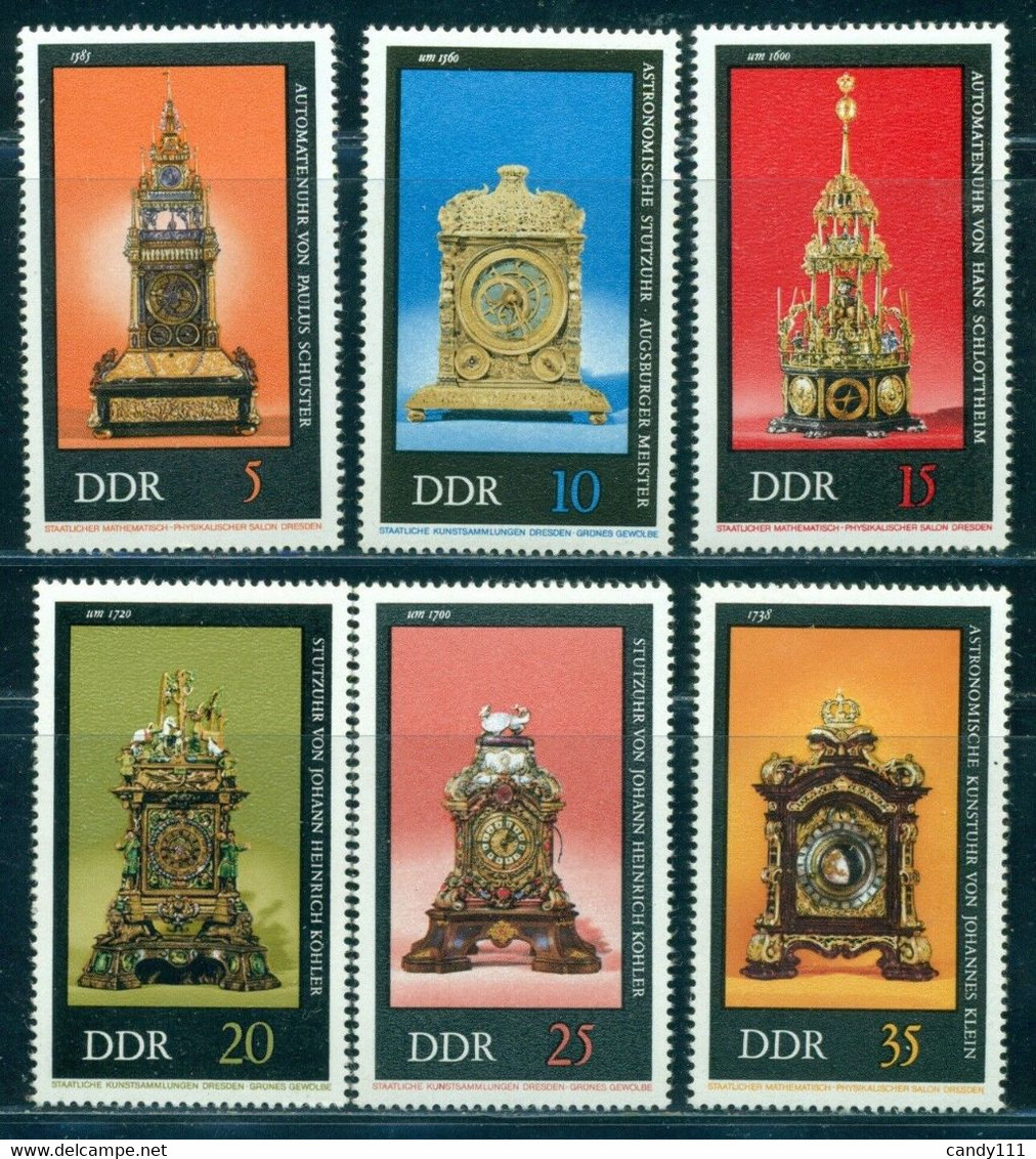 1975 Old Clocks, Astronomical, Automatic, Geographical Astronomical, DDR, Mi. 2055, MNH - Horlogerie