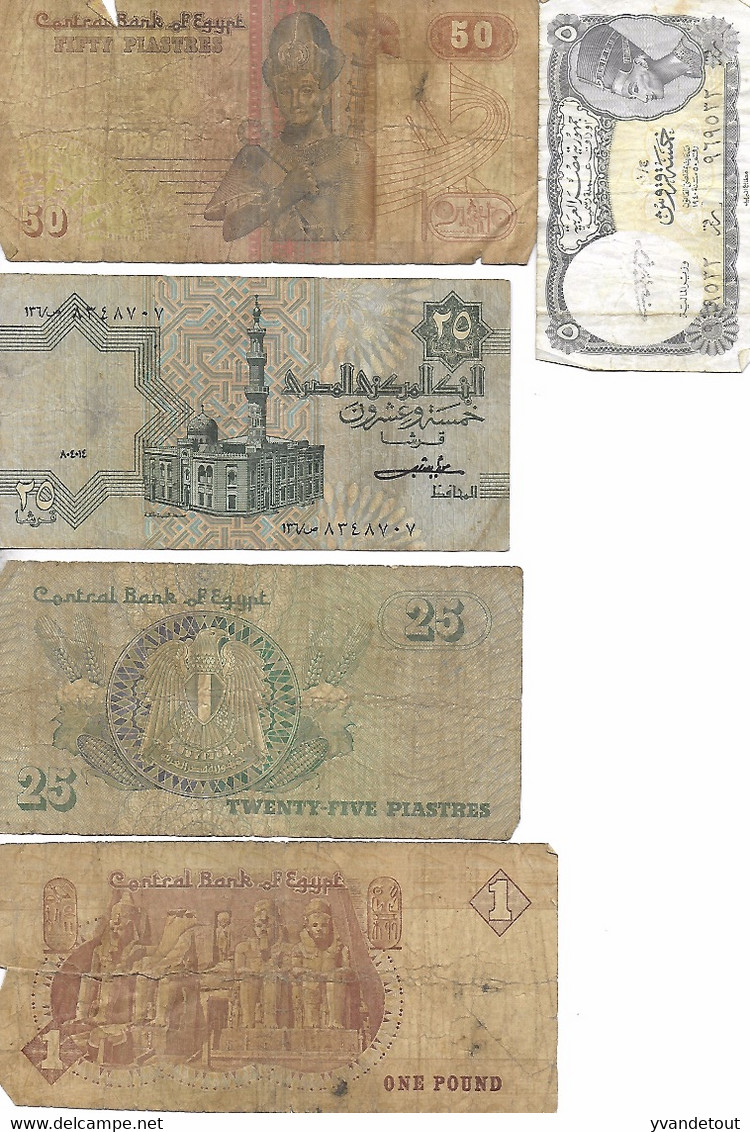 Egypte. Lot De Billets De Banque. Billet égyptien. - Aegypten