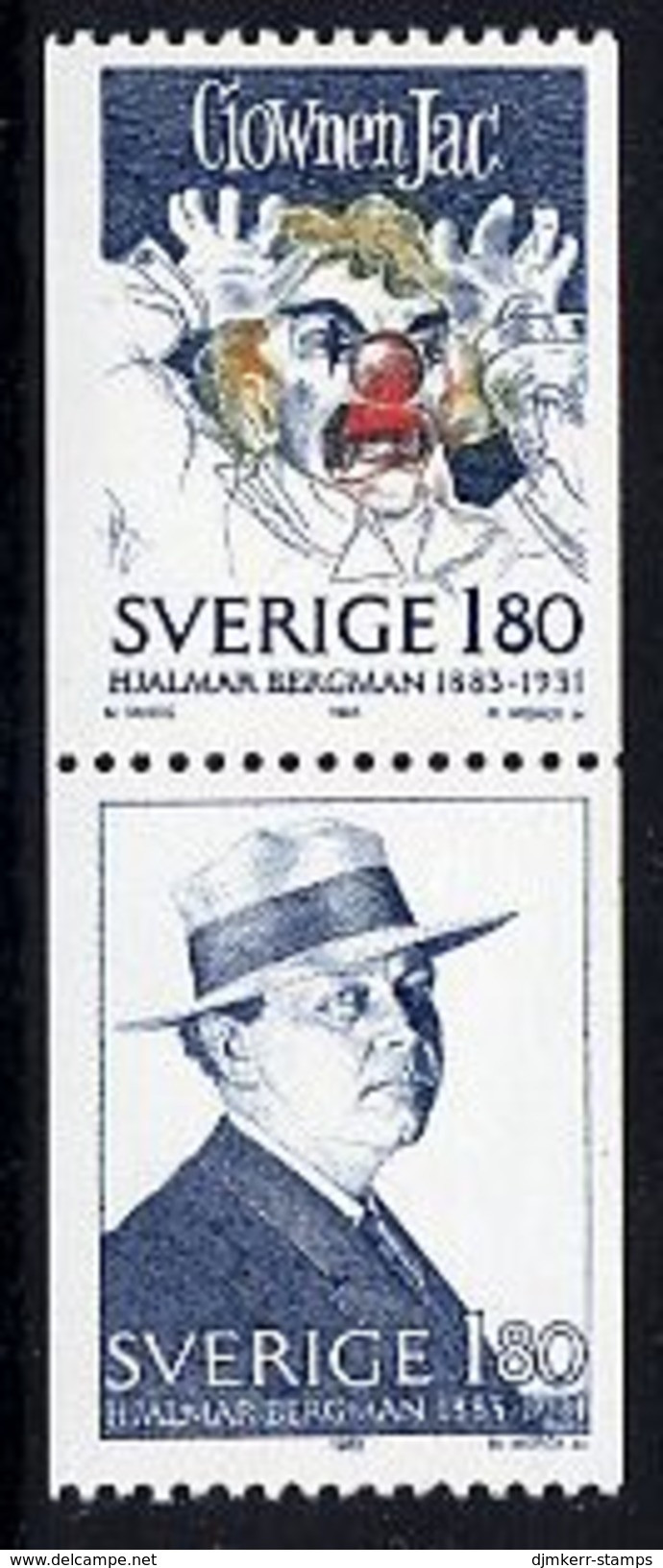 SWEDEN 1983 Helmar Bergman Centenary MNH / **.  Michel 1249-50 - Unused Stamps