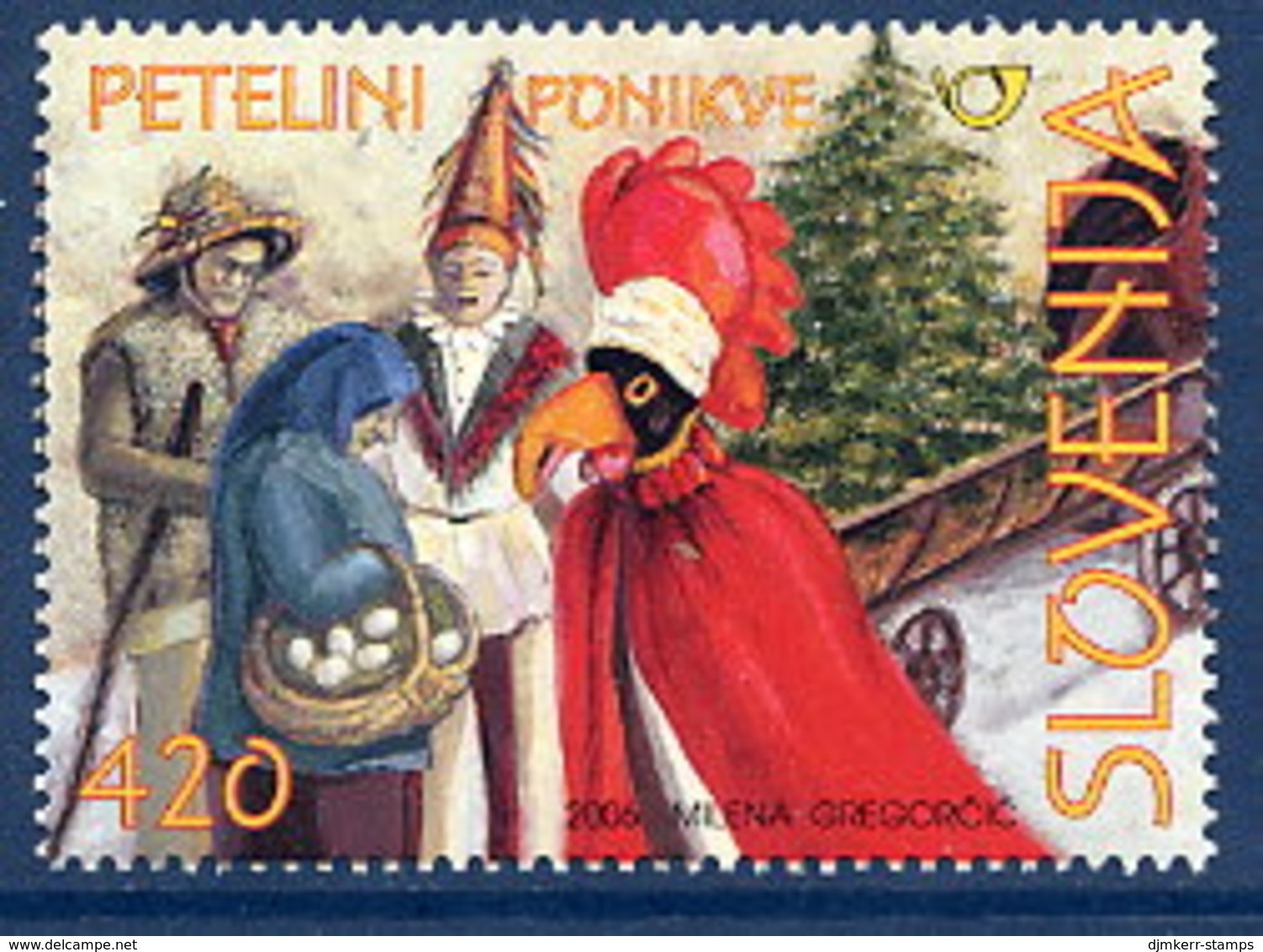 SLOVENIA 2006 Traditional Carnival Costumes, MNH / **.  Michel 576 - Slovenia