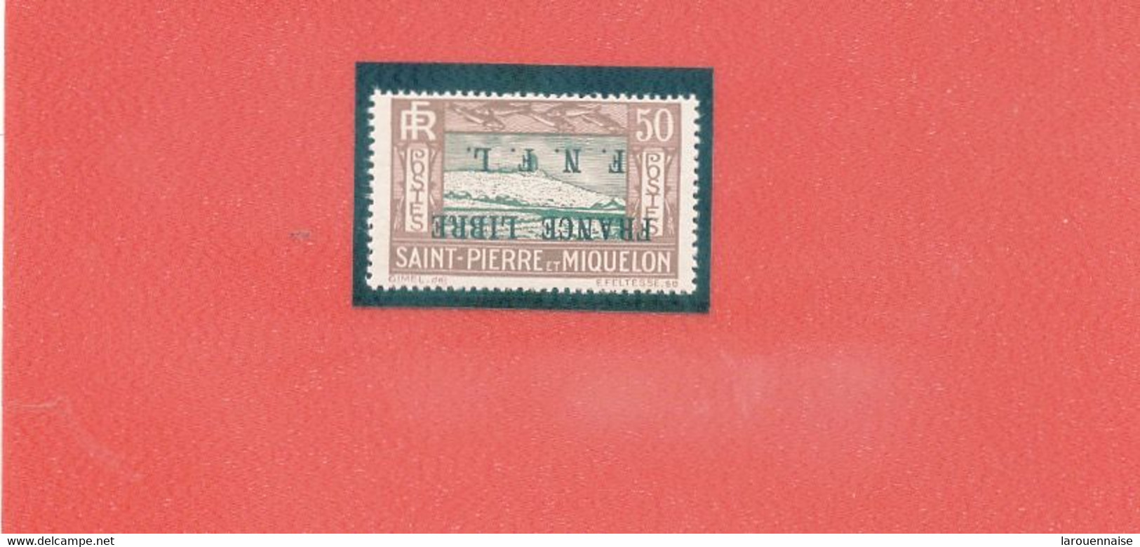 St .PIERRE Et MIQUELON : N° 239 (A) N** - Surcharge  Renversée - Signé Calves . - Andere & Zonder Classificatie