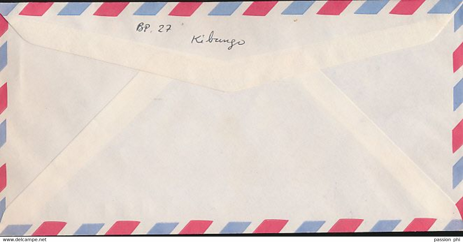 RWANDA COVER FROM MUHURA 01.09.93 TO BELGIUM INVERTED OVERPINT - Gebruikt