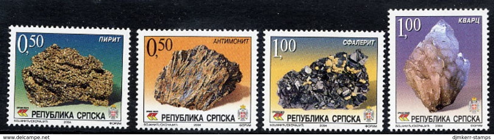 BOSNIAN SERB REPUBLIC 2004 Minerals MNH / **.  Michel 311-14 - Bosnia And Herzegovina