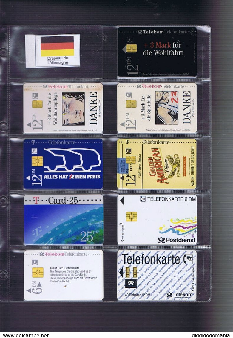 Télécartes Carte Telephonique Phonecard Allemagne 245 Cartes Dont 5 Neuves - Verzamelingen