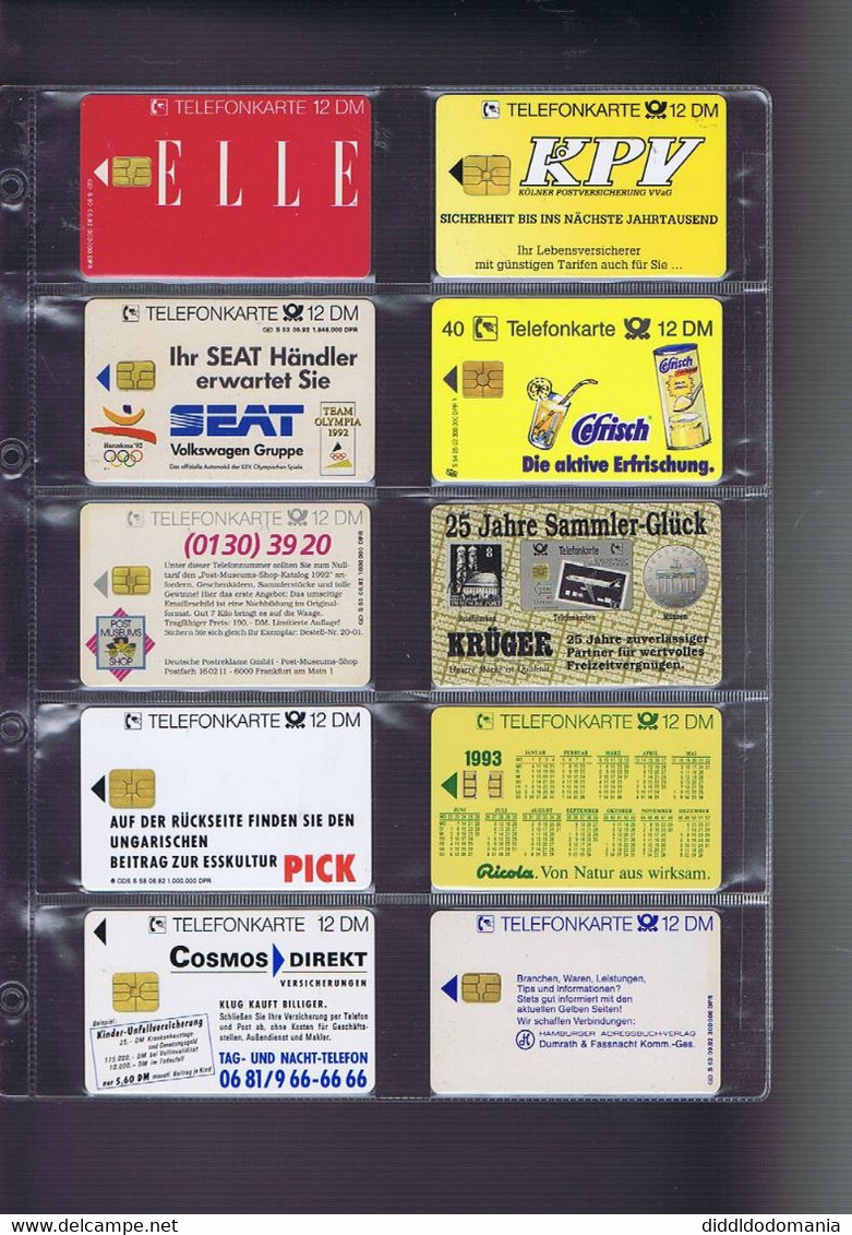 télécartes carte telephonique phonecard allemagne 245 cartes dont 5 neuves