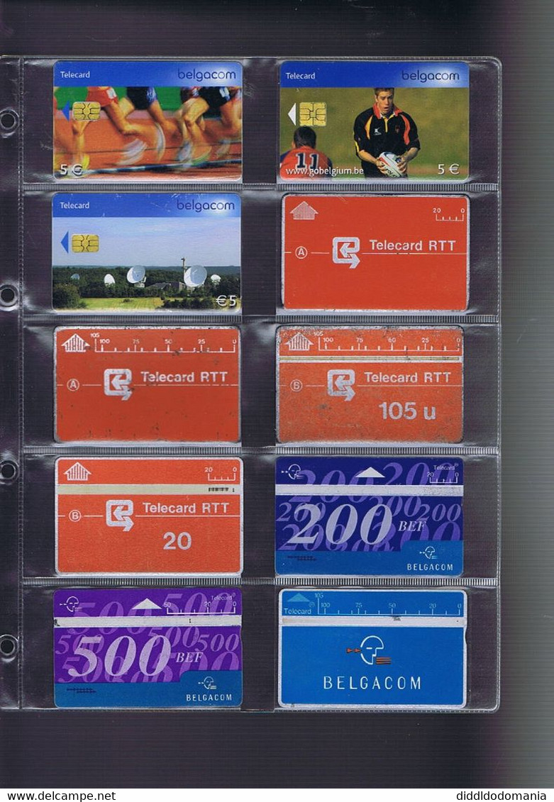 télécartes carte telephonique phonecard belgique 259 cartes dont 5 neuves