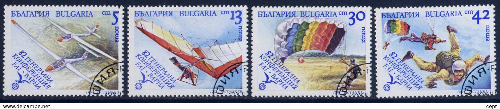 Air Sports - Bulgaria / Bulgarie 1989 -  Set Used - Parachutisme