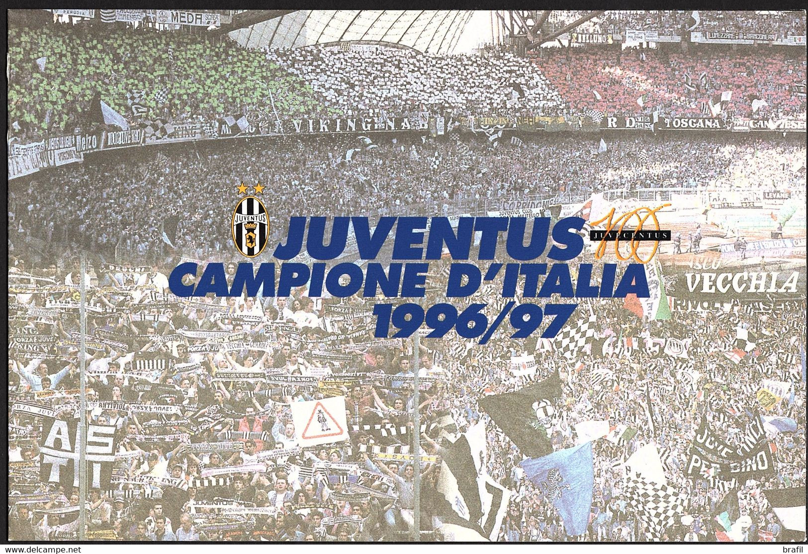 1997 Italia, F.D.C. Juventus Campione Su Folder Edito Dalla Bolaffi - FDC