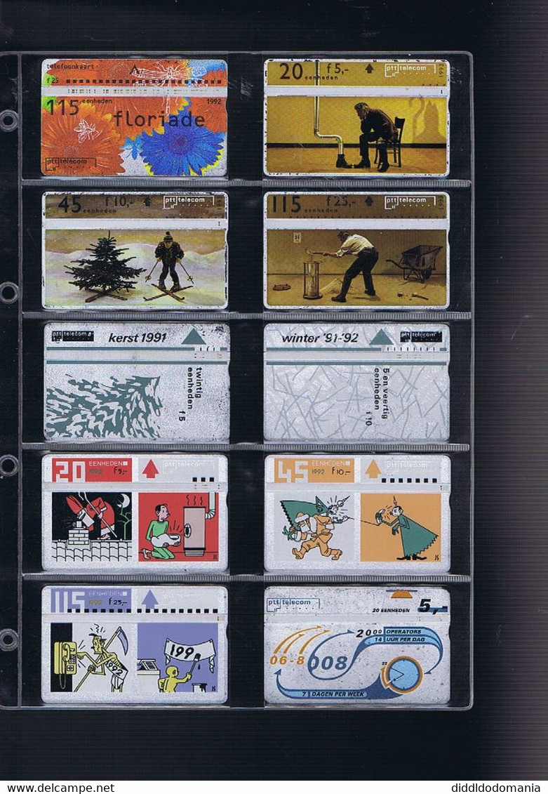 Télécartes Carte Telephonique Phonecard Pays-bas 75 Cartes - [7] Collections