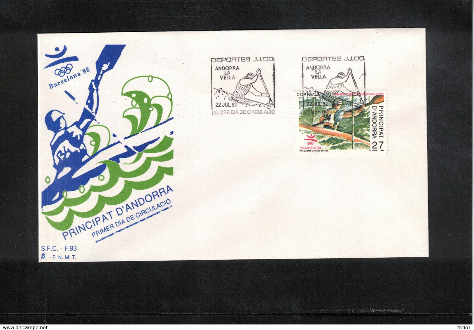 Andorra 1992 Olympic Games Barcelona FDC - Summer 1992: Barcelona