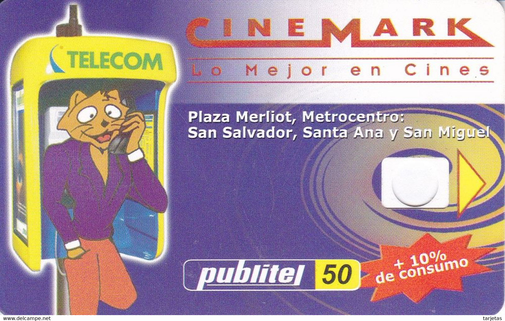 DUMMY - TARJETA DE EL SALVADOR DE CINEMARK - El Salvador