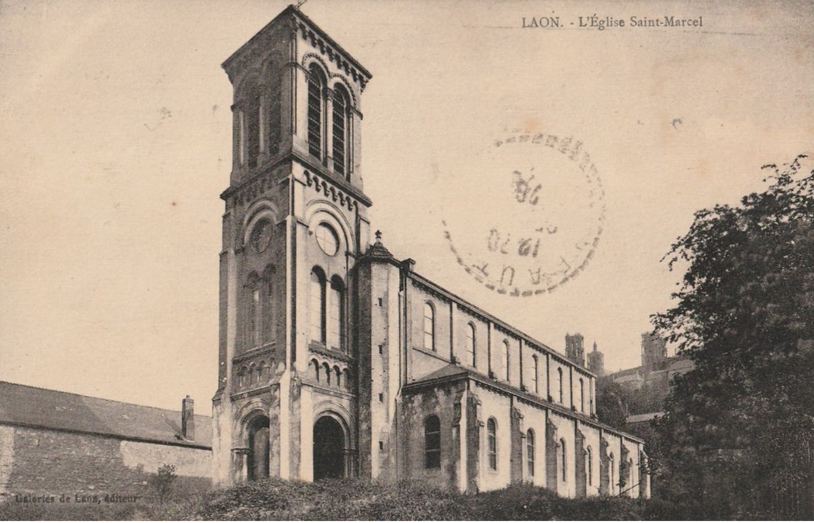 CPA -  Laon - L'eglise Saint Marcel - Laon