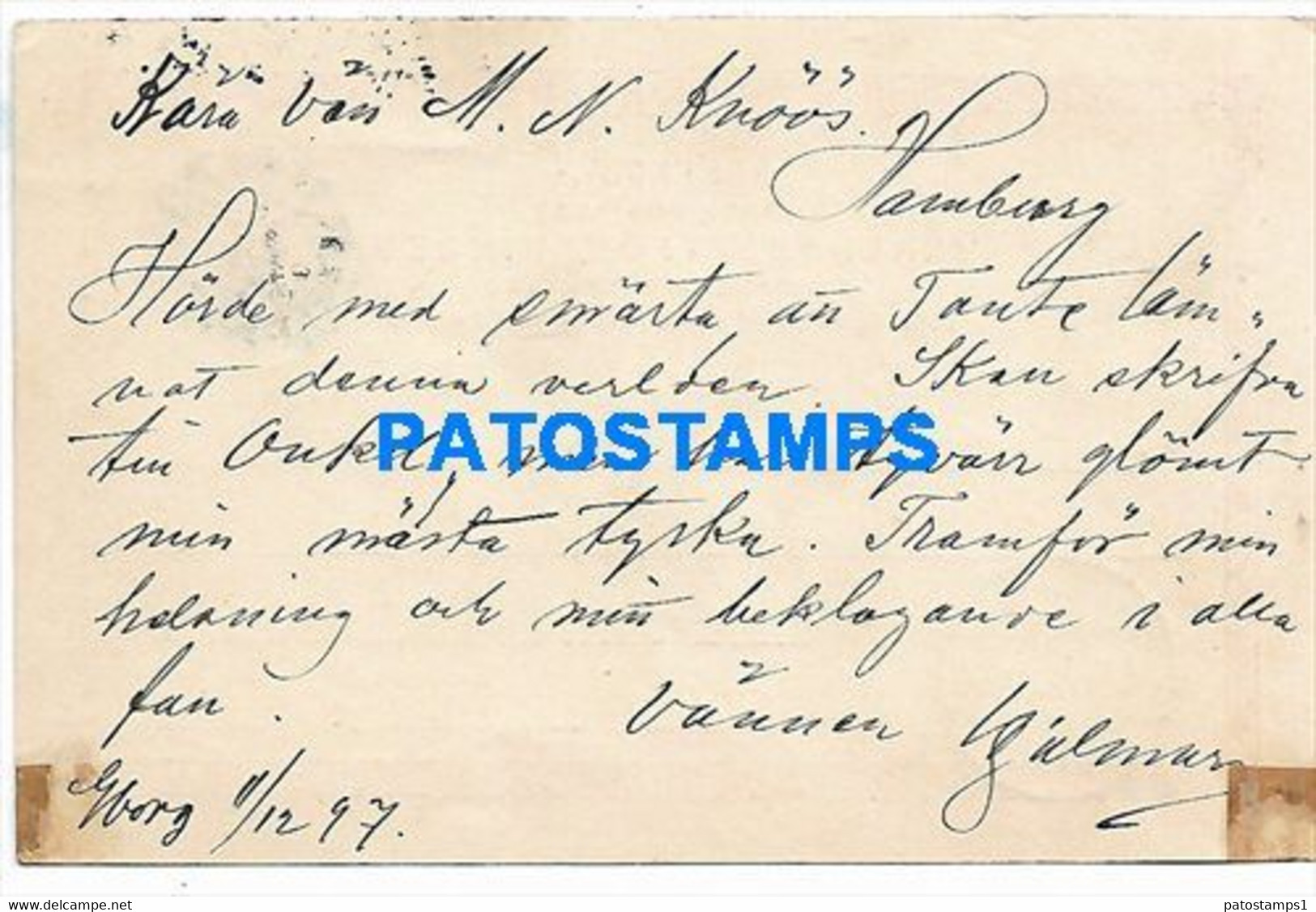 145630 SWEDEN SVERIGE YEAR 1898 CIRCULATED TO GERMANY POSTAL STATIONERY NO POSTCARD - Sonstige & Ohne Zuordnung