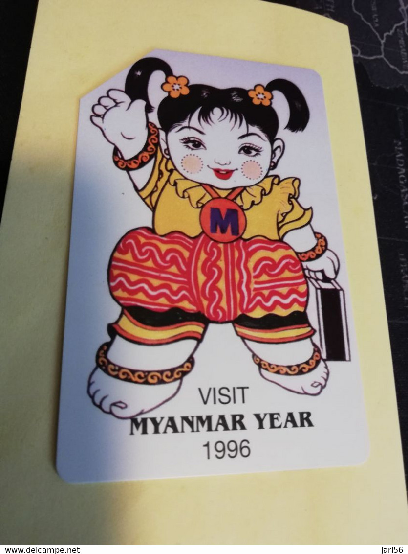 MYANMAR  URMET  SYSTEM   100 UNITS  VISIT MYANMAR YEAR 1996    Fine Used    **3617 ** - Myanmar (Burma)