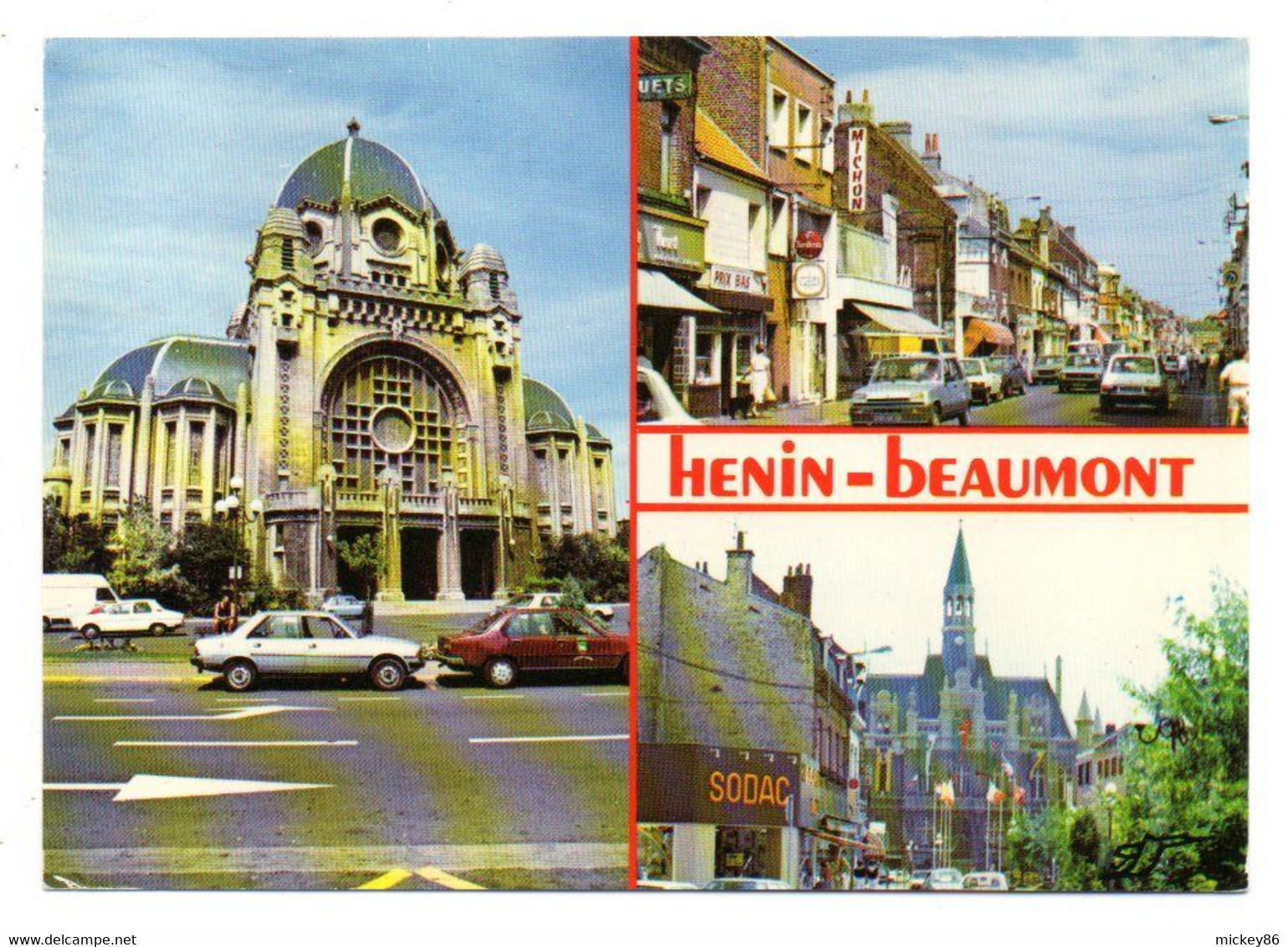 HESDIN-BEAUMONT --1986--  Divers Aspects....Multivues  ..............(voitures ) ............à Saisir - Henin-Beaumont