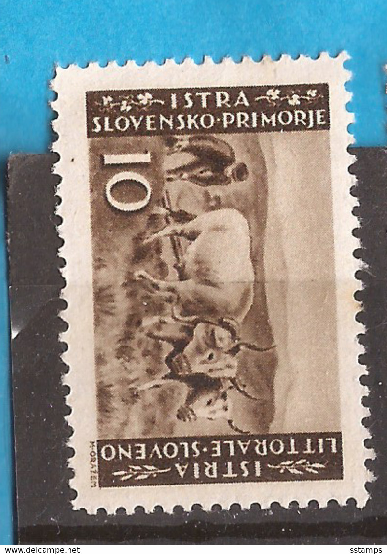 26.SLOV-  1945  ISTRA SLOVENIA  ITALIA JUGOSLAVIA  AGRARIA   PERF 10 1-2-- 11 1-2 MNH - Agriculture