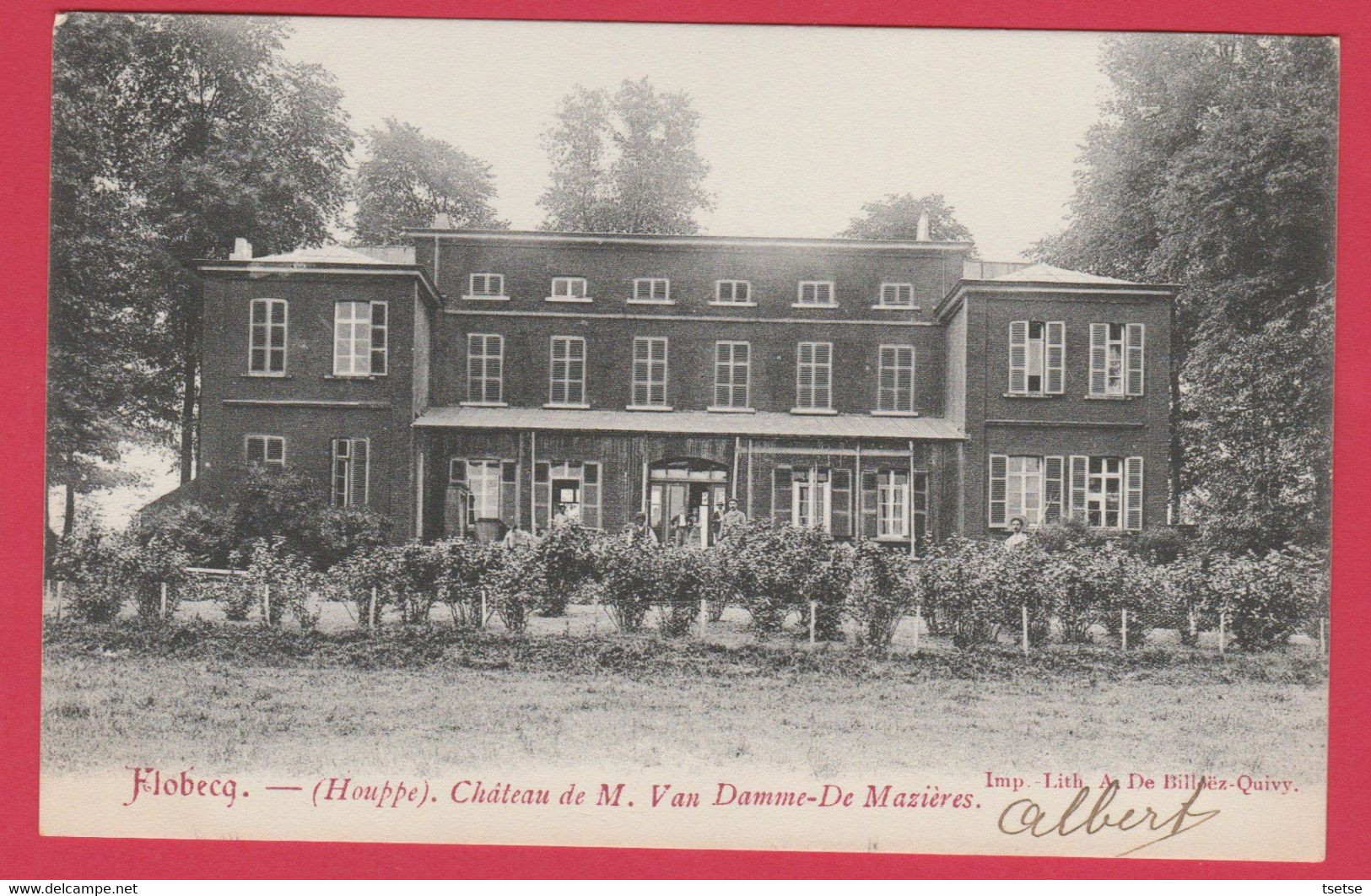 Flobecq ( Houppe ) - Château De M. Van D Amme-De Mazières - 1906  ( Voir Verso ) - Flobecq - Vloesberg