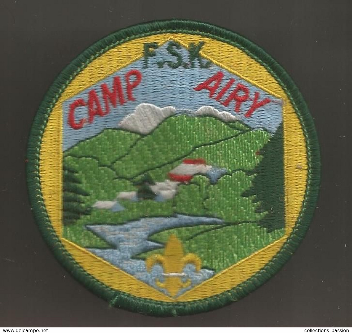 JC , écusson Tissu , Scouts , Scout , Scoutisme , CAMP AIRY , F.S.K. , Etats Unis ,Maryland , THURMONT - Scoutisme