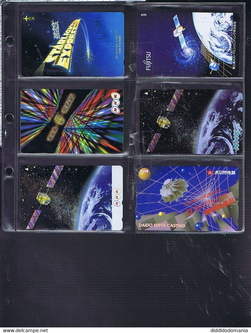 Télécartes Carte Telephonique Phonecard Japon Japan Theme Espace Mappemonde Terre  39 Cartes - Spazio