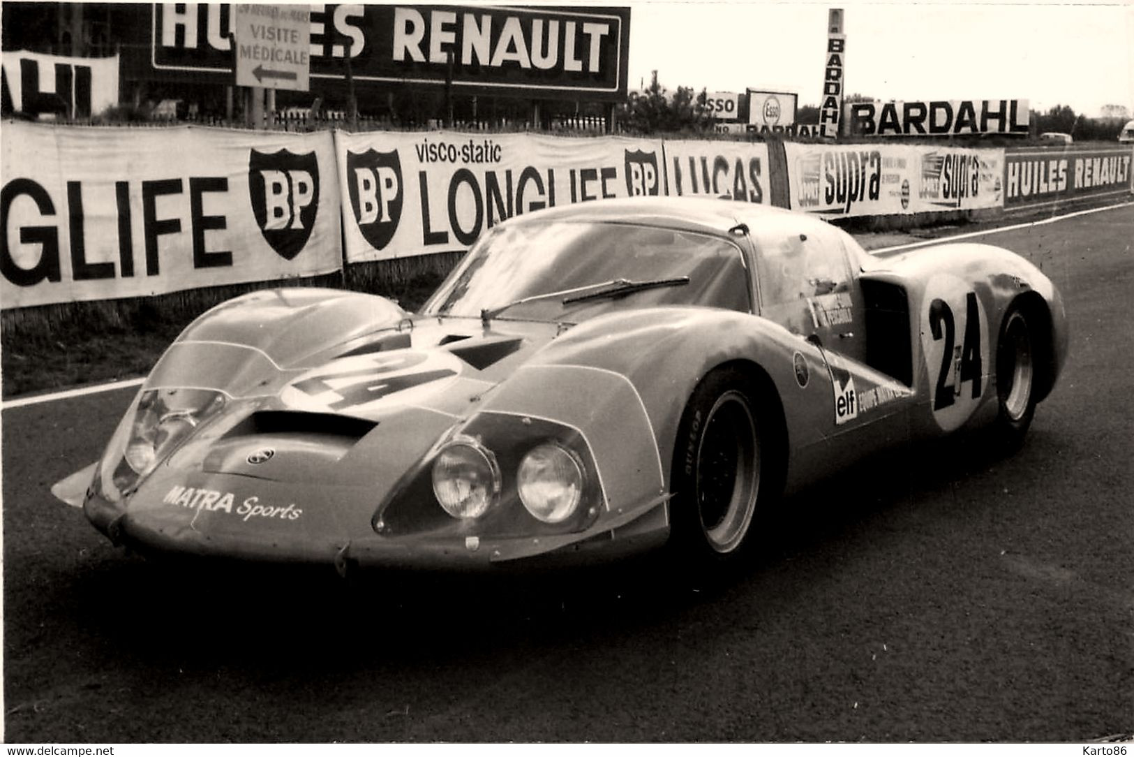 24H Du Mans * Carte Photo * MATRA Sports * Voiture De Course * Pilote Course Automobile - Le Mans