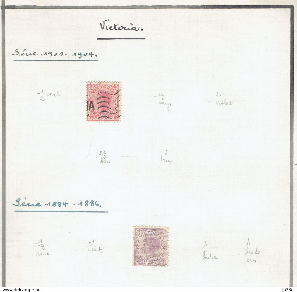 2 Old Stamps From Victoria - Otros & Sin Clasificación