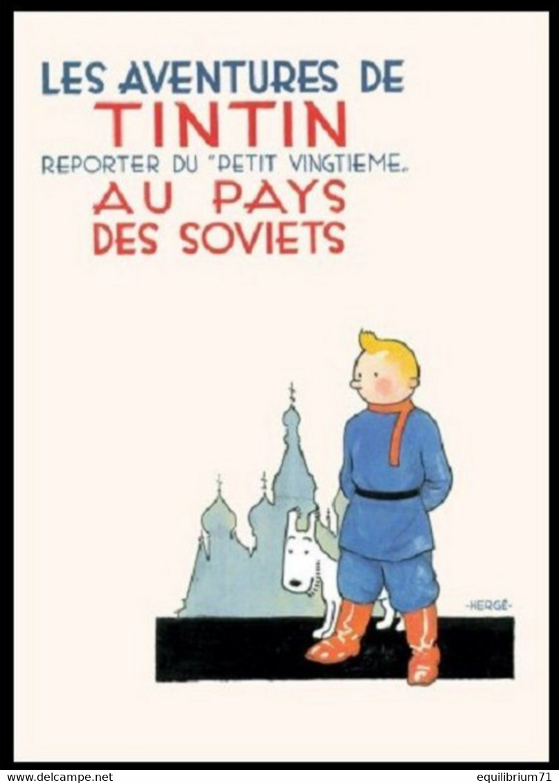 Carte Postale / Postkaart - Kuifje/Tintin - Milou/Bobbie - Haddock - Tournesol - Tintin Au Pays Des Soviets - Philabédés