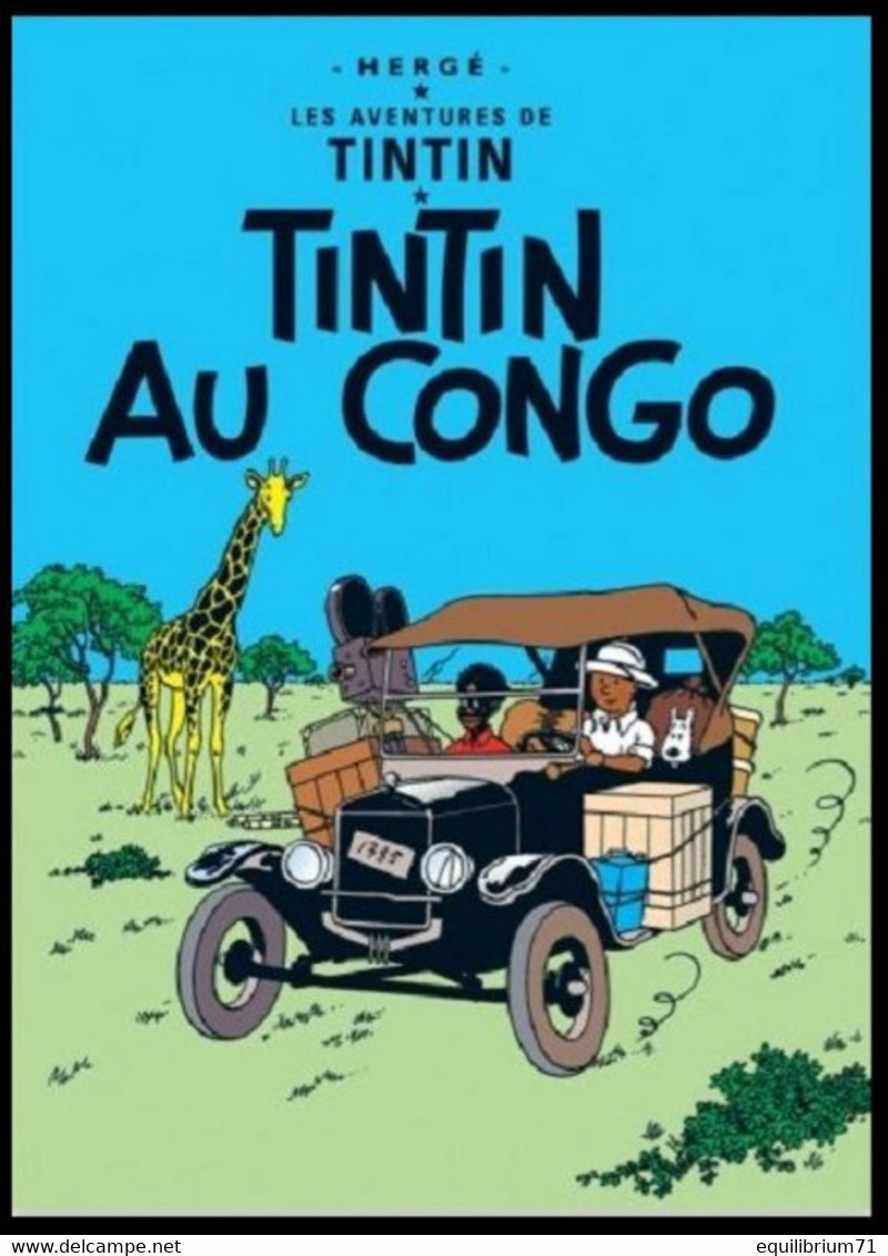 Carte Postale / Postkaart - Kuifje/Tintin - Milou/Bobbie - Haddock - Tournesol - Tintin Au Congo / Kuifje In Afrika - Philabédés