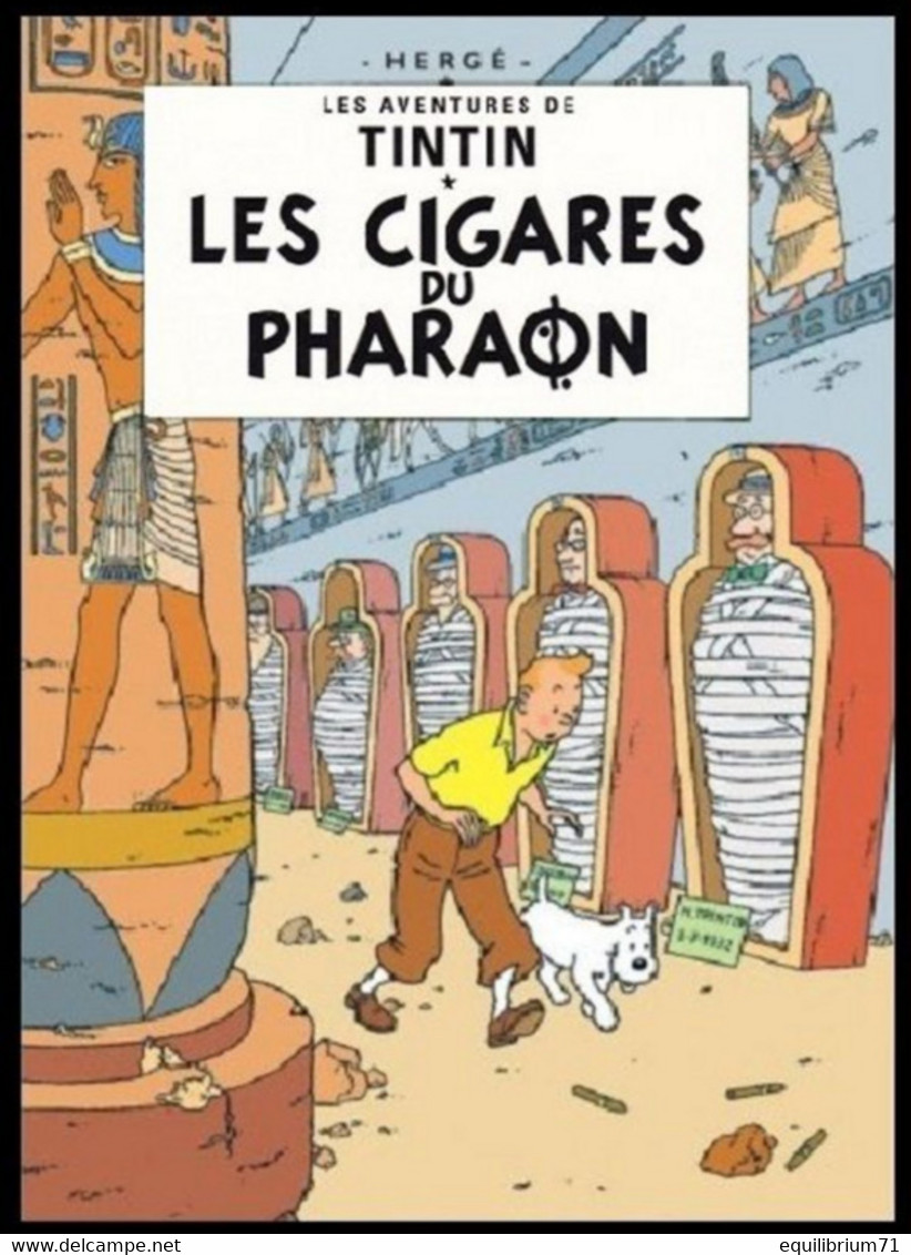 Carte Postale / Postkaart - Kuifje/Tintin - Milou/Bobbie - Haddock - Les Cigares Du Pharaon / De Sigaren Van De Farao - Philabédés (comics)