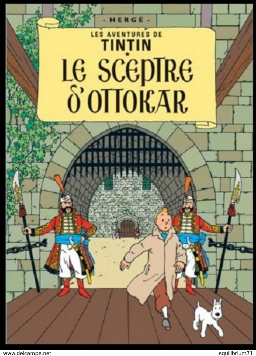 Carte Postale / Postkaart - Kuifje/Tintin - Milou/Bobbie - Haddock - Le Sceptre D'Ottokar / De Scepter Van D'Ottokar - Philabédés (comics)