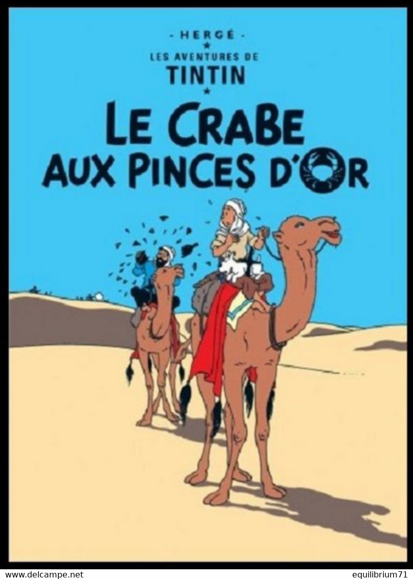 Carte Postale / Postkaart - Kuifje/Tintin - Milou/Bobbie - Le Crabe Aux Pinces D'or / De Krab Met De Gulden Scharen - Philabédés (fumetti)
