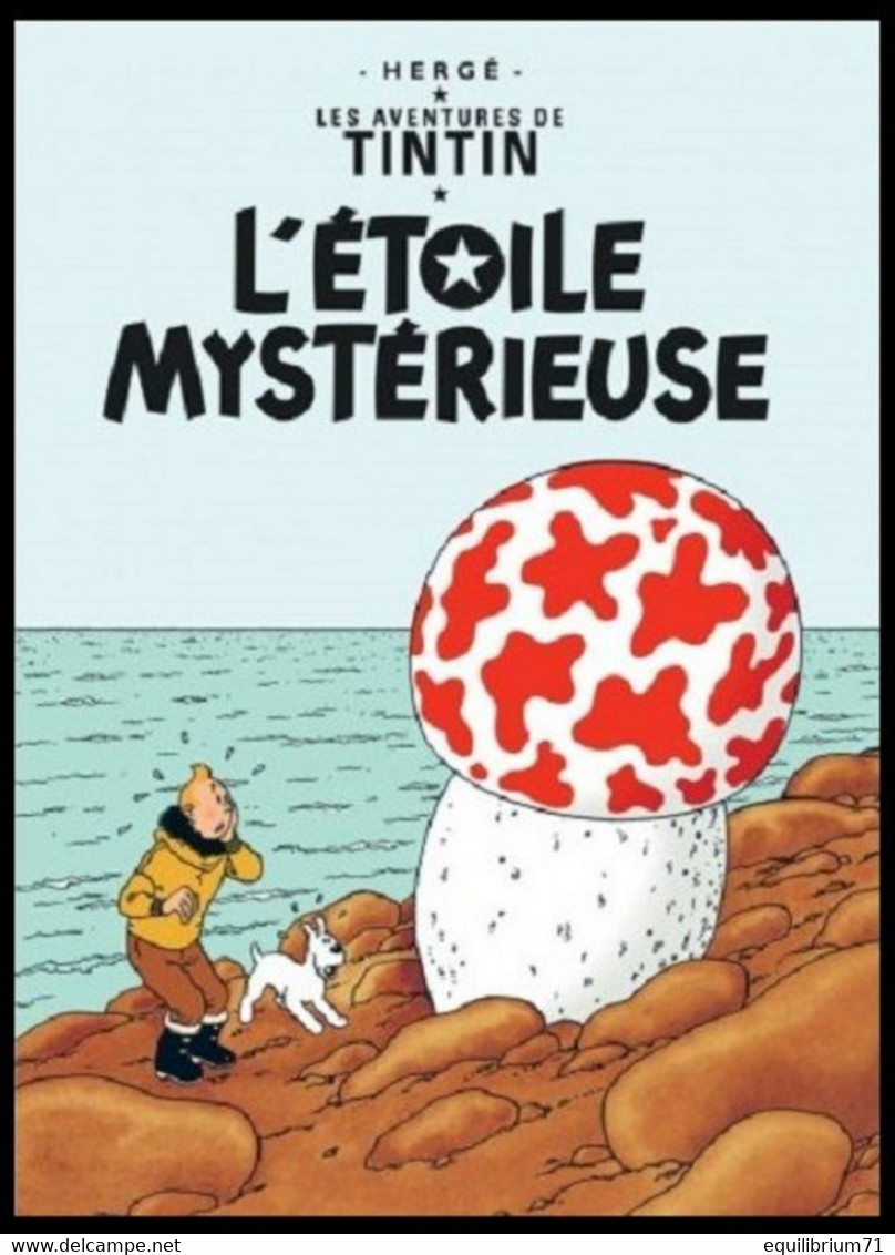 Carte Postale / Postkaart - Kuifje/Tintin - Milou/Bobbie - Haddock - L'étoile Mystérieuse / De Geheimzinninge Ster - Philabédés