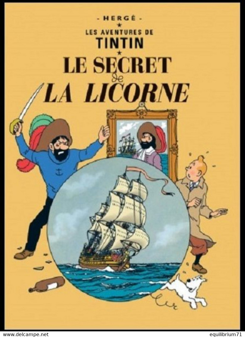 Carte Postale / Postkaart- Kuifje/Tintin - Milou/Bobbie - Haddock - Le Secret De La Licorne / Het Geheim Van De Eenhoorn - Philabédés (fumetti)