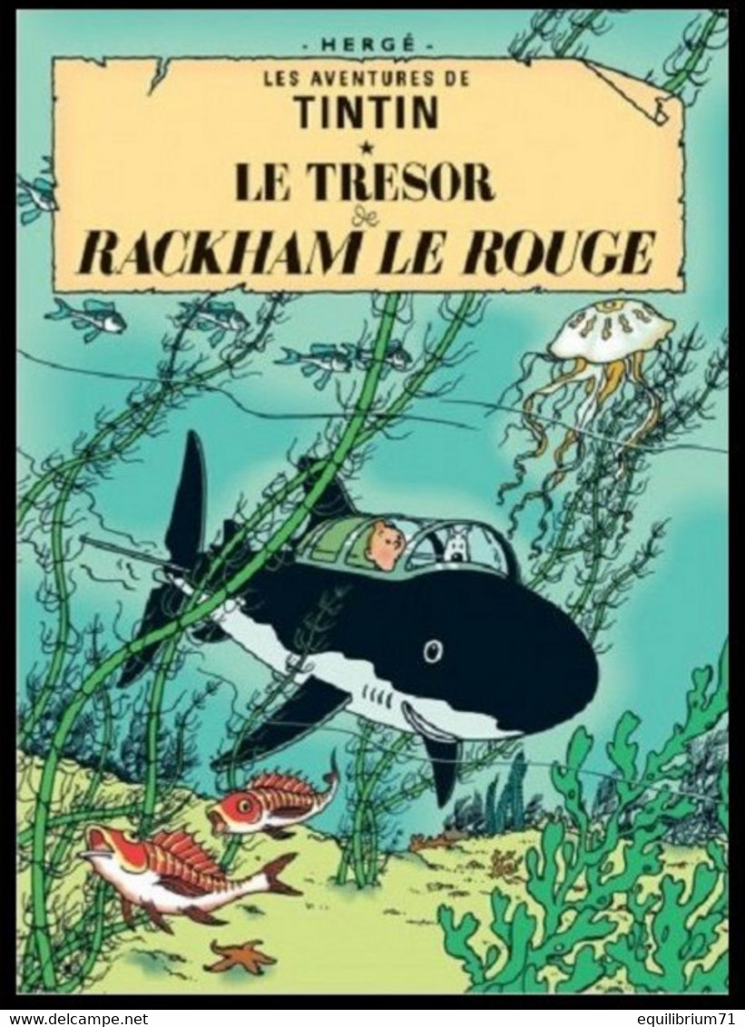 Carte Postale /Postkaart- Kuifje/Tintin - Milou/Bobbie - Le Trésor De Rackham Le Rouge / De Schat Van Scharlaken Rackham - Philabédés (comics)