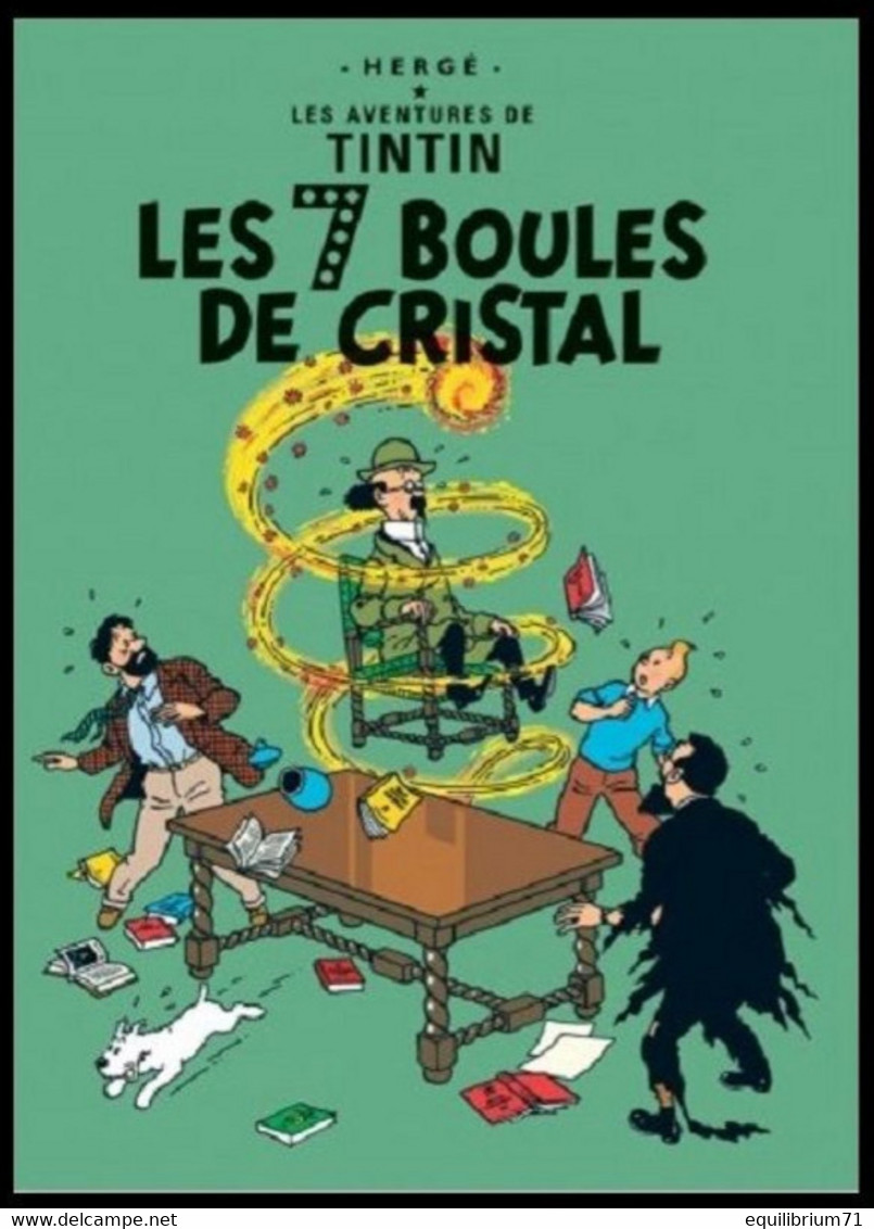 Carte Postale / Postkaart - Kuifje/Tintin - Milou/Bobbie - Haddock - Les 7 Boules De Cristal / De 7 Kristallen Bollen - Philabédés