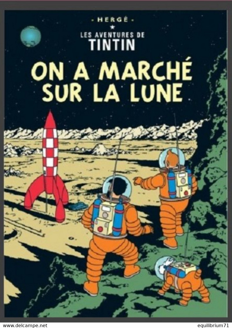 Carte Postale /Postkaart Kuifje/Tintin - Milou/Bobbie - Haddock - Tournesol -On A Marché Sur La Lune / Mannen Op De Maan - Philabédés