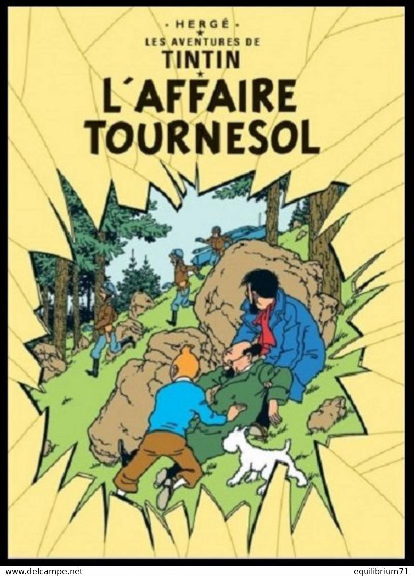 Carte Postale / Postkaart- Kuifje/Tintin - Milou/Bobbie - Haddock - Tournesol - L'affaire Tournesol / De Zaak Zonnebloem - Philabédés