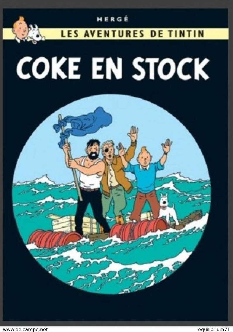 Carte Postale / Postkaart - Kuifje/Tintin - Milou/Bobbie - Haddock - Tournesol - Coke En Stock / Cokes In Voorraad - Philabédés