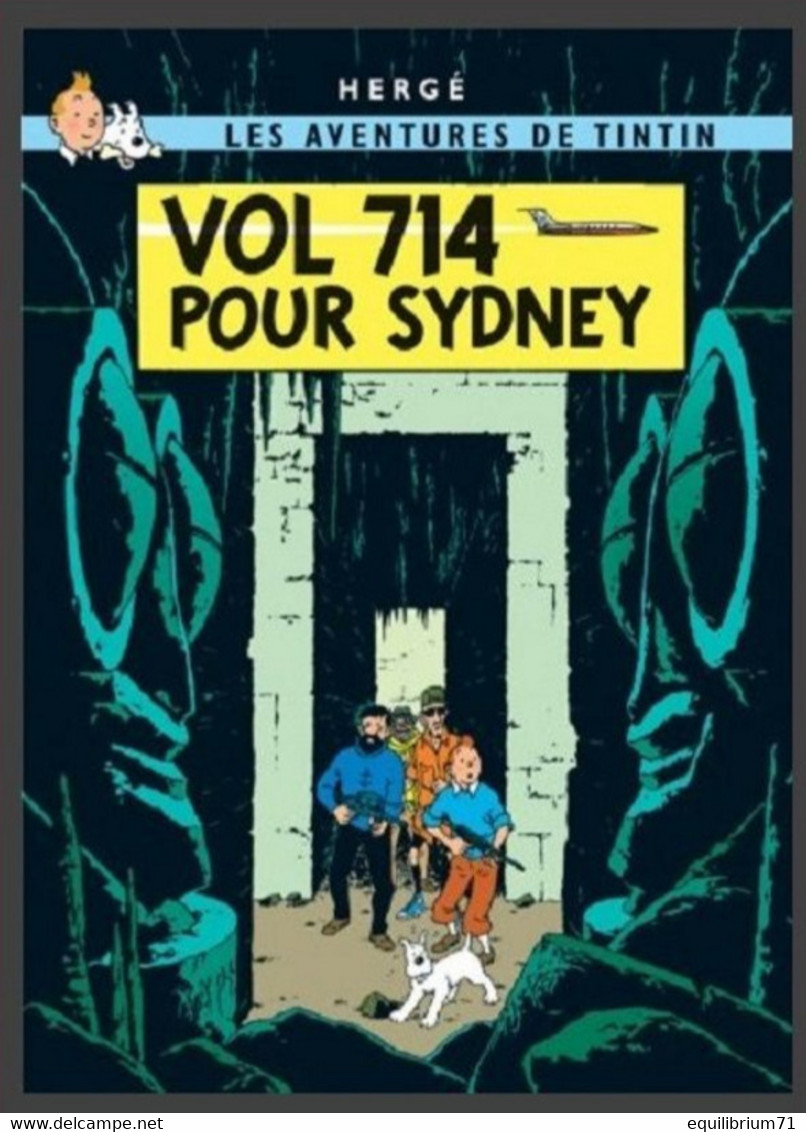 Carte Postale / Postkaart - Kuifje/Tintin - Milou/Bobbie - Haddock - Tournesol - Vol 714 Pour Sydney / Vlucht 714 - Philabédés (comics)