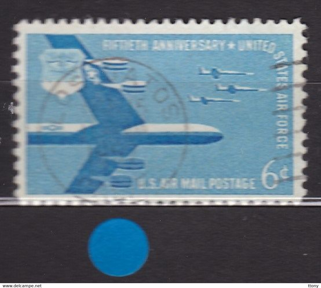 USA STAMPS : B-52 Superfortress & F-104 Starfighters  : Mi:US 717- Sn:US C49- Yt:US PA49- Sg:US A109  Used    Année 1957 - Sonstige & Ohne Zuordnung