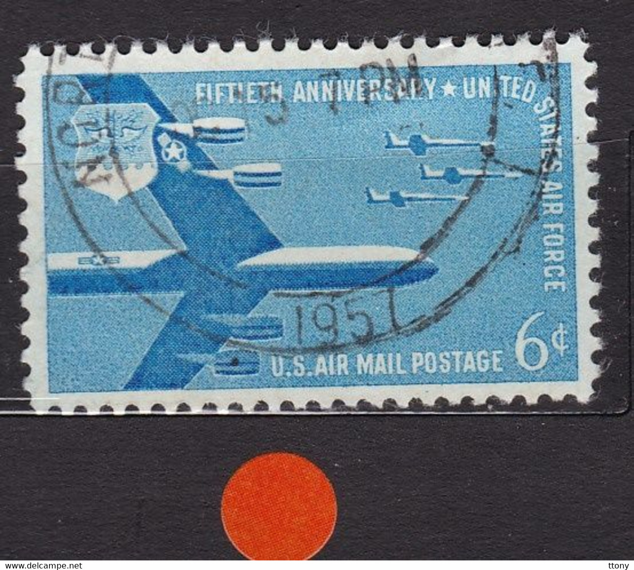 USA STAMPS : B-52 Superfortress & F-104 Starfighters  : Mi:US 717- Sn:US C49- Yt:US PA49- Sg:US A109  Used    Année 1957 - Andere & Zonder Classificatie