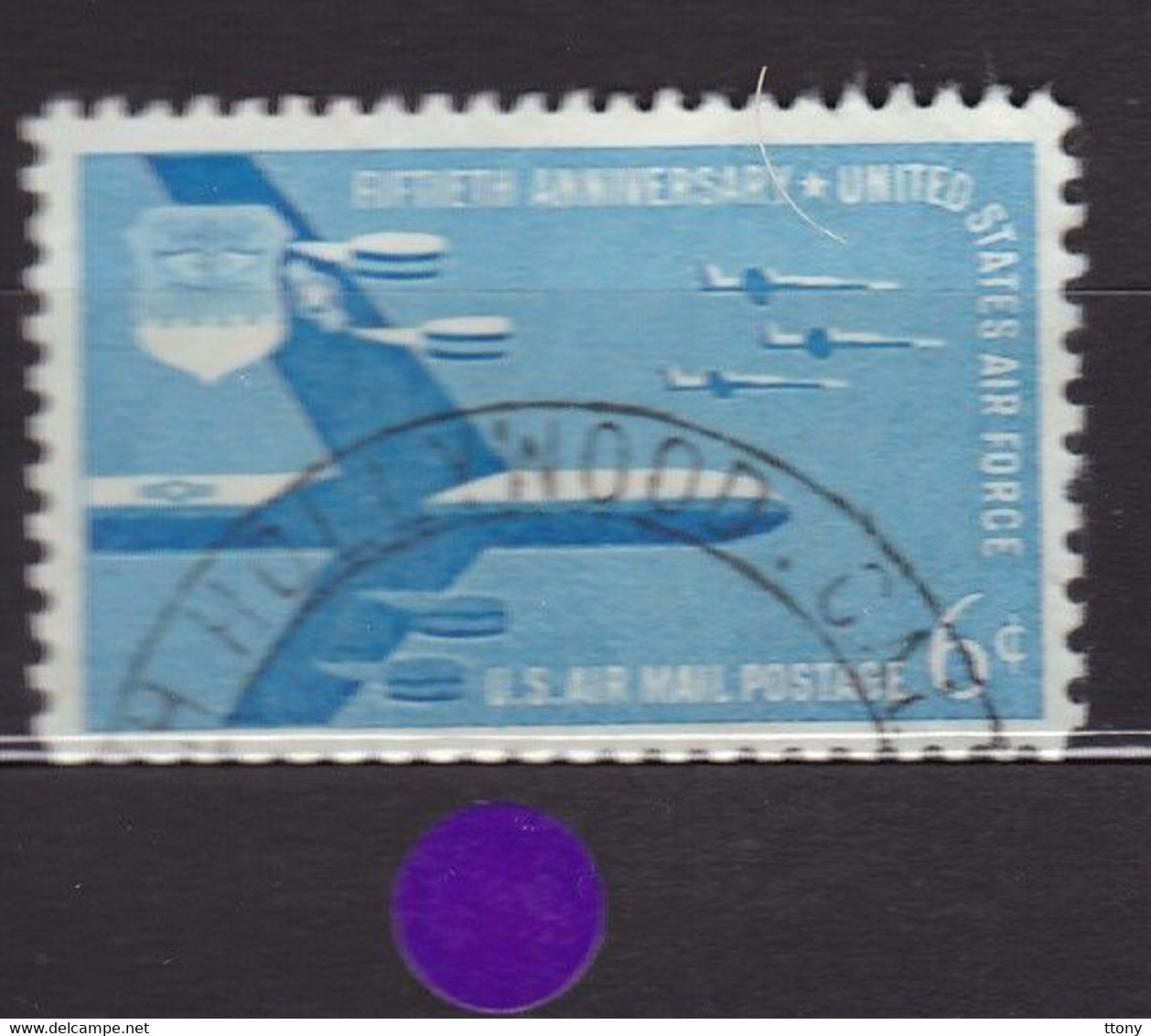 USA STAMPS : B-52 Superfortress & F-104 Starfighters  : Mi:US 717- Sn:US C49- Yt:US PA49- Sg:US A109  Used    Année 1957 - Andere & Zonder Classificatie