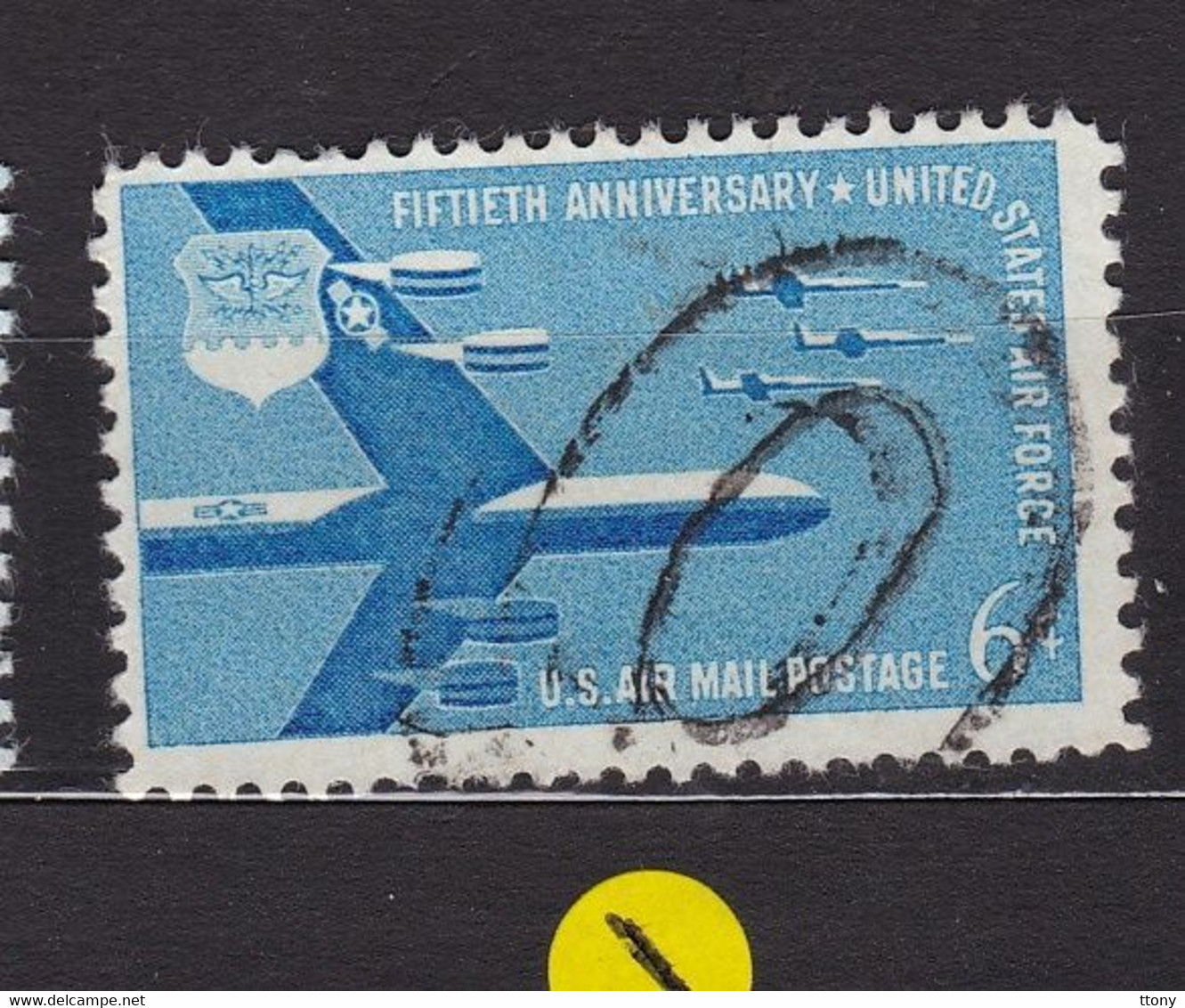 USA STAMPS : B-52 Superfortress & F-104 Starfighters  : Mi:US 717- Sn:US C49- Yt:US PA49- Sg:US A109  Used    Année 1957 - Autres & Non Classés