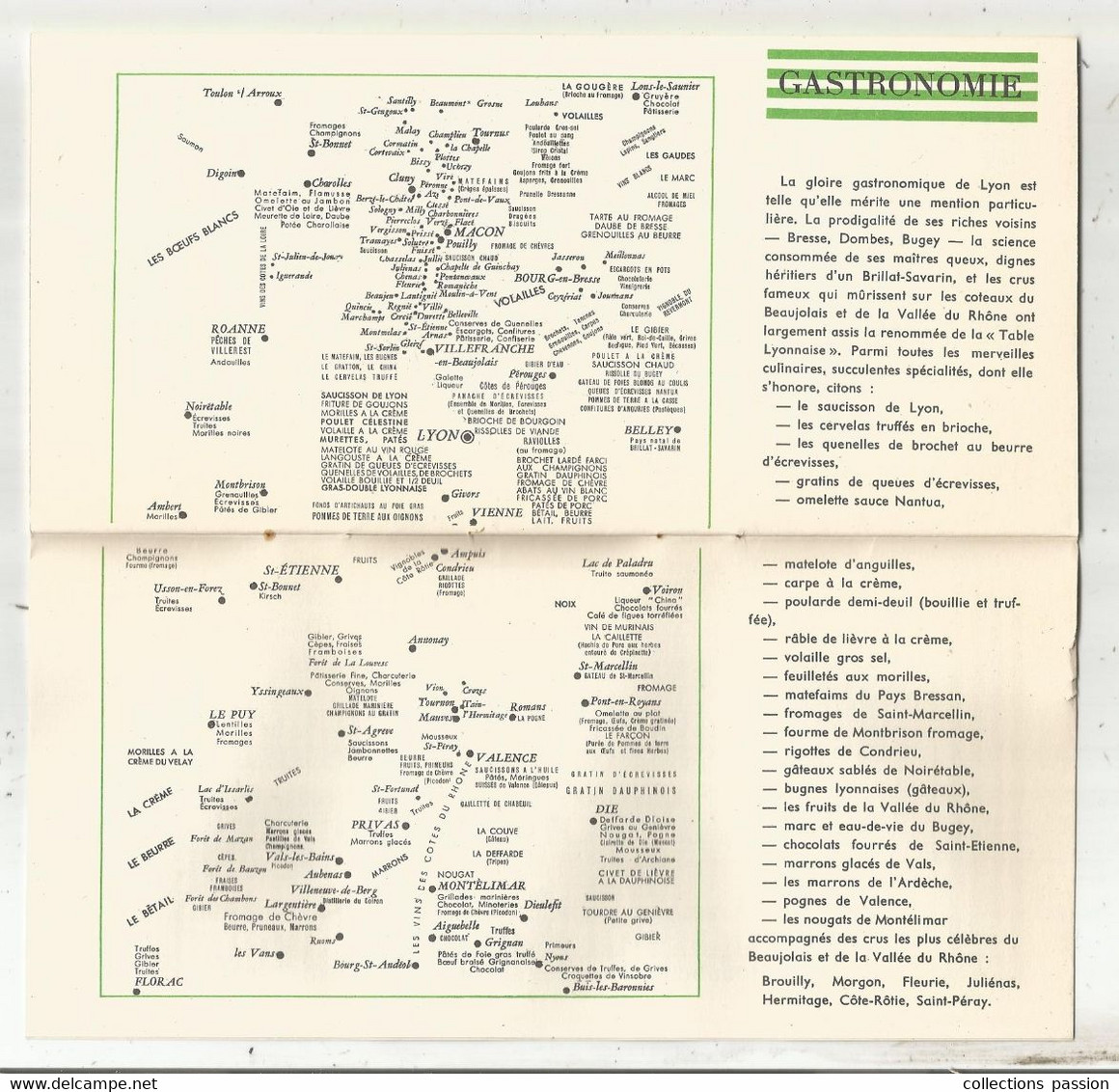 Dépliant Touristique , Autour De LYON , Renseignements Généraux, Ed. 54 , 18 Pages , 3 Scans , Frais Fr 1.95e - Dépliants Touristiques