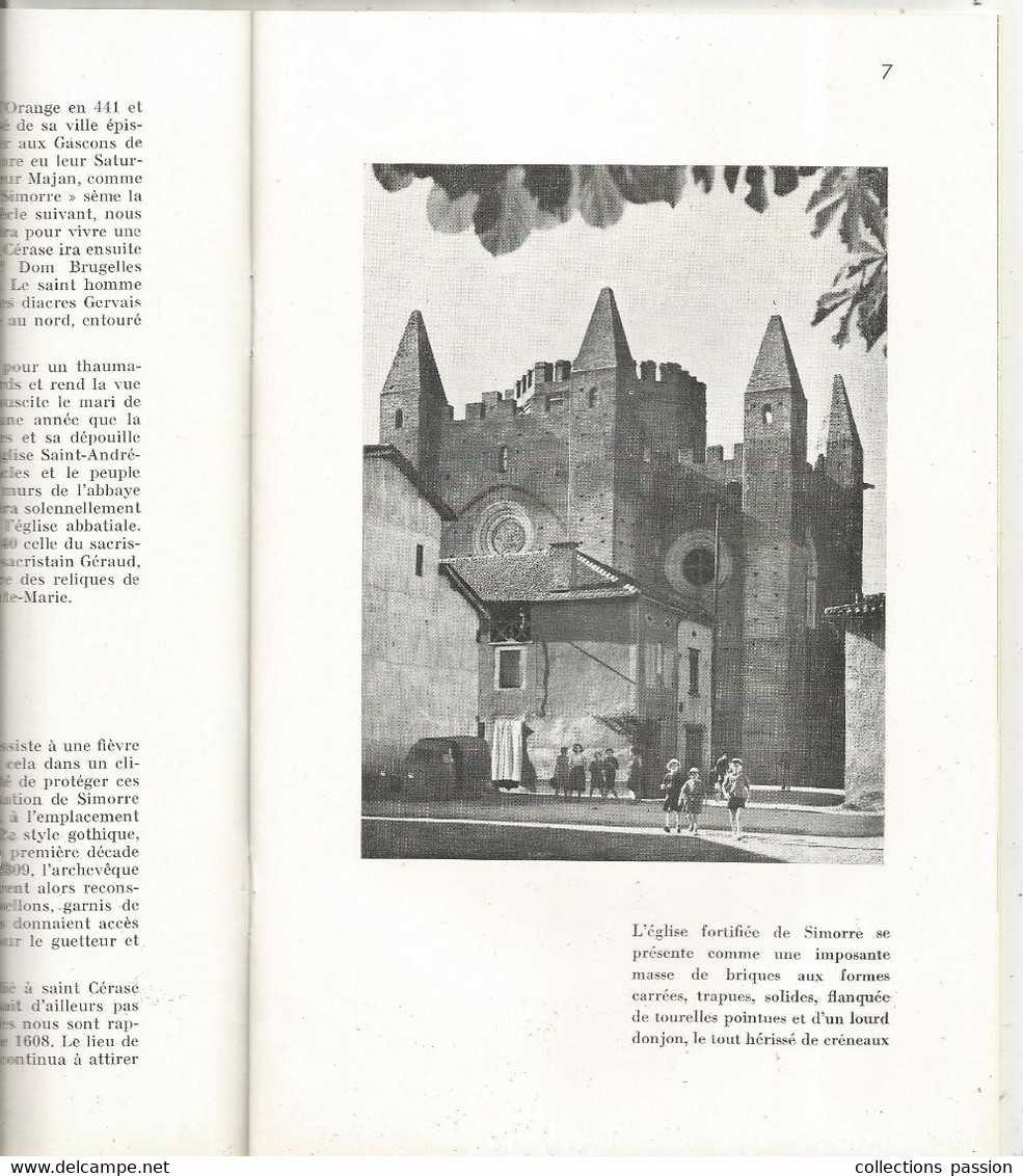 Régionalisme , GERS , L'église Fortifiée De SIMORRE, Dédicacée Lucien Babonneau, 1963, 20 Pages, 3 Scans, Frais Fr 2.45e - Midi-Pyrénées