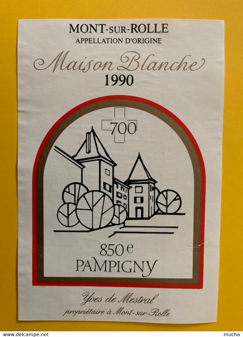 16421 - 700e De La Confédération Et 850e De Pampigny Maison Blanche 1990 Mont-sur-Rolle - 700 Años De La Confederación Helvética