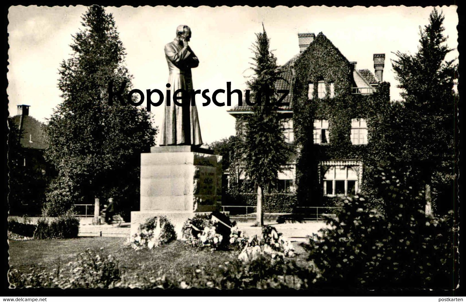 ÄLTERE POSTKARTE ENSCHEDE DR. ALPHONS ARIENS MONUMENT Nederland Netherlands Niederlande Holland Pays-Bas Cpa Postcard - Enschede