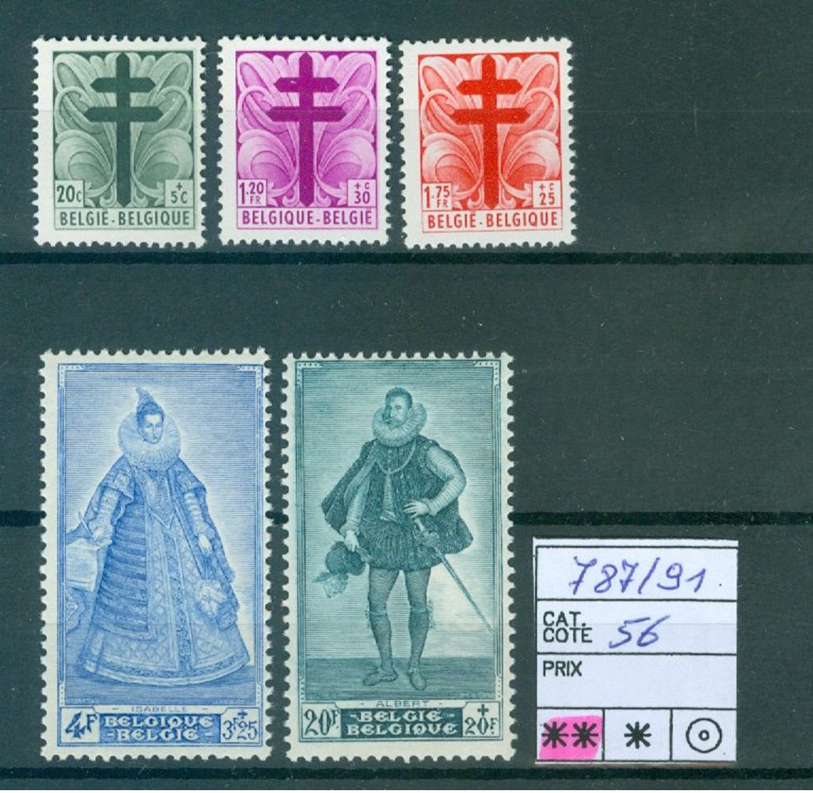 787-791  Xx  Côte 56.00€ - Unused Stamps