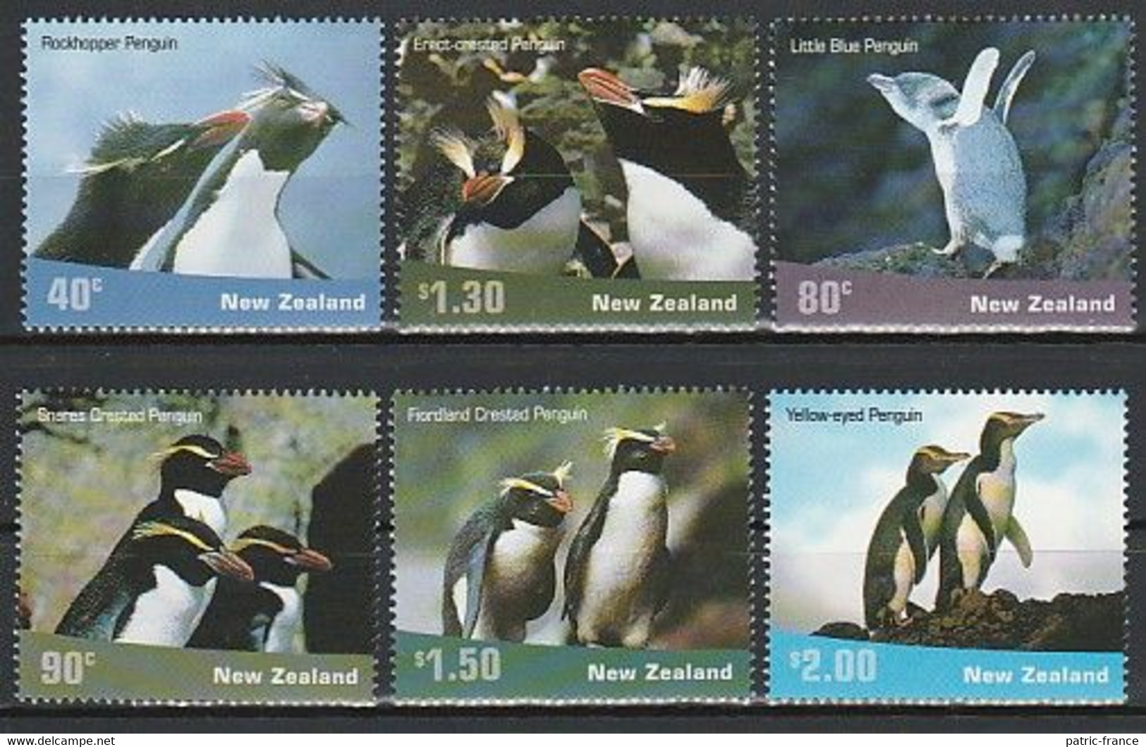 ANTARCTIQUE - Nouvelle-Zélande 2001 Penguins Manchots ... - Yv. 1877/1882 ** - Nuevos