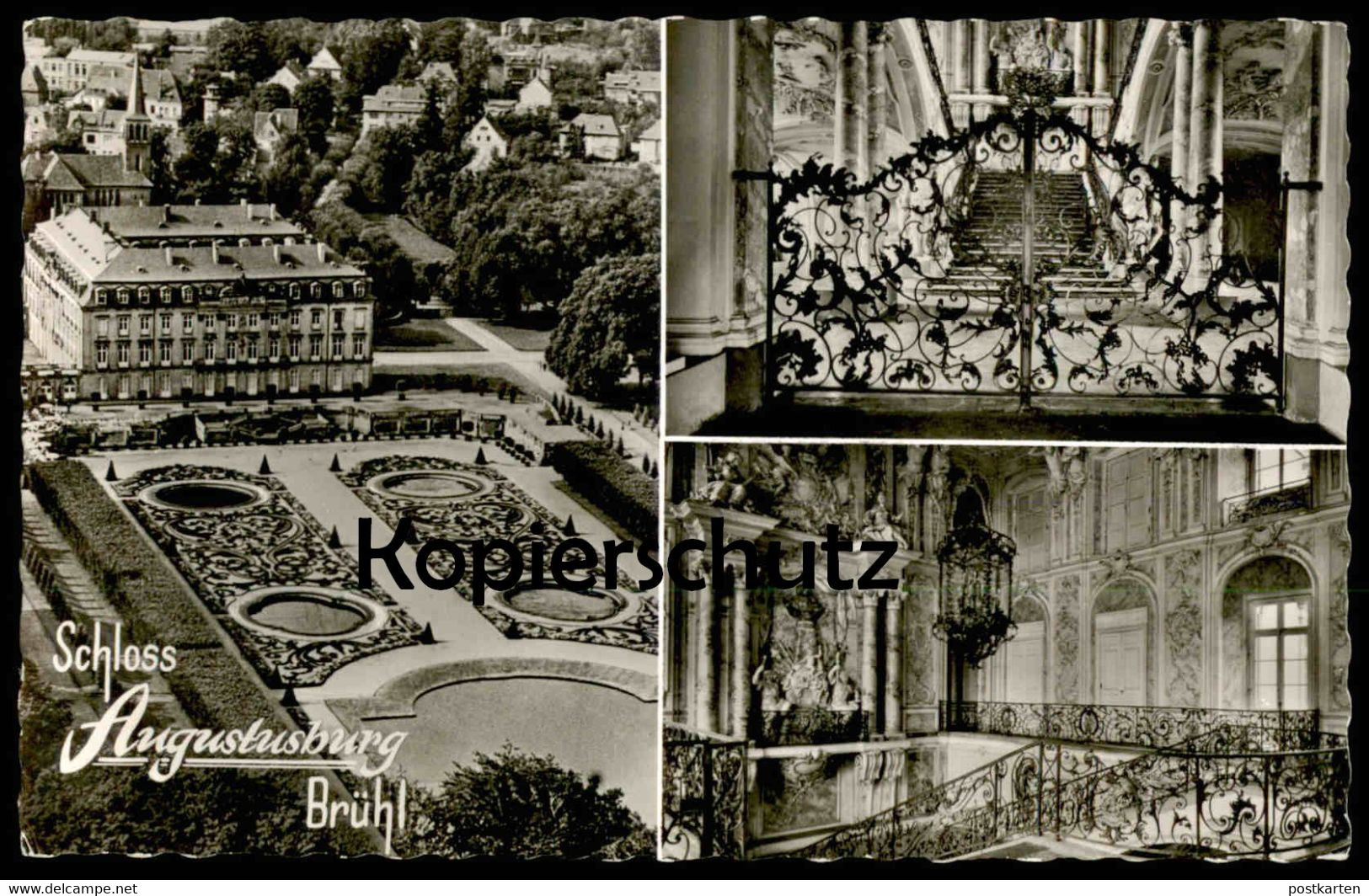 ALTE POSTKARTE BRÜHL SCHLOSS AUGUSTUSBURG TREPPENHAUS VON BALTHASAR NEUMANN Castle Chateau Cpa Postcard AK Ansichtskarte - Bruehl