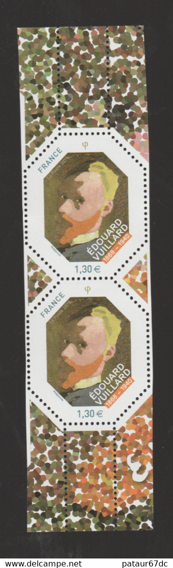 FRANCE / 2018 / Y&T N° 5237A ** : TP Isolé Issu Du Bloc "Jean Edouard Vuillard" X 2 En Paire Verticale Avec 2 BdF - Unused Stamps